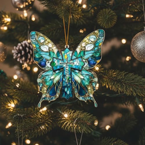Christian Gifts for Women, Butterfly Suncatcher Ornaments