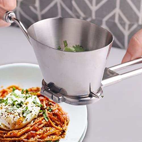 BORDSTRACT Manual Garlic Chopper, Stainless Steel Kitchen Spice Mill, Manual Garlic and Parsley, Portable Crusher, For Garlic, Cilantro, Onion