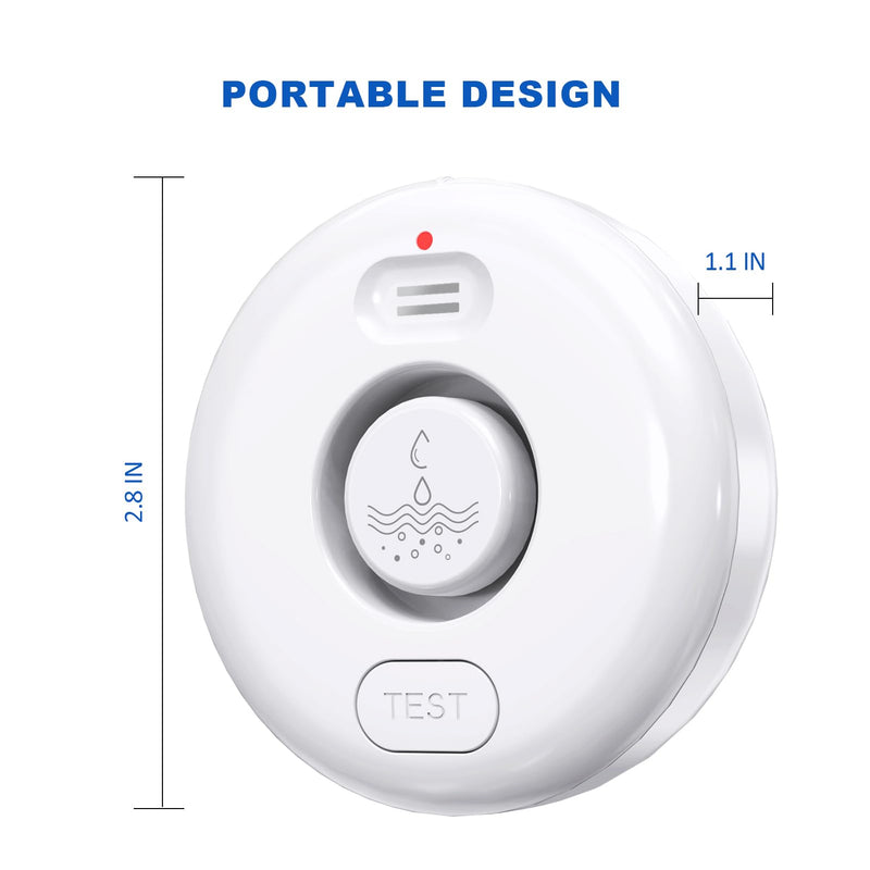 [Australia - AusPower] - WiFi Water Leak Detectors for Home 3 Pack, Wireless Smart Water Leak Sensor, 120dB Adjustable Water Sensor Alarm Leak Detector, APP Alerts, 3 Water Sensors & 1 Hub for Kitchen, Bathroom, Sink, Laundry WD71 water alarm *3+Hub 