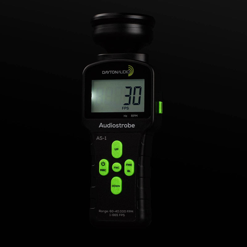 [Australia - AusPower] - Dayton Audio AS-1 Audio Stroboscope Woofer Analyzer 1-665Hz 