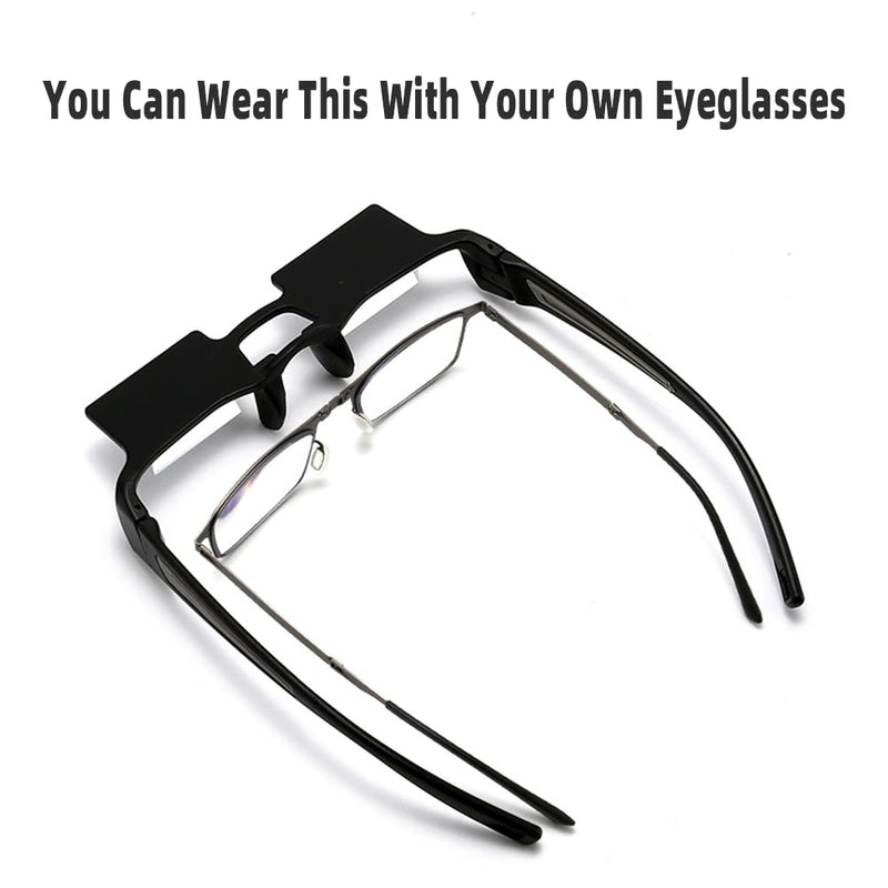[Australia - AusPower] - Prism Glasses Lazy Glasses Horizontal Position Glasses for lying down 90 Degree Glasses for Laying Down Reading and Watching TV 
