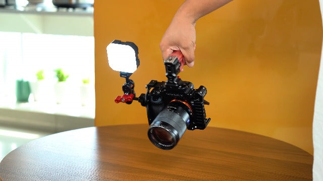 20mm Ball Head Cold Shoe Adapter, CNC Aluminum Camera Mount for DSLR Cameras, Phone Clamps, LED Lights, Microphones - Replacement for Mechrig Magic Arm Accessory(Cold Shoe Mount Ball Head 62009)