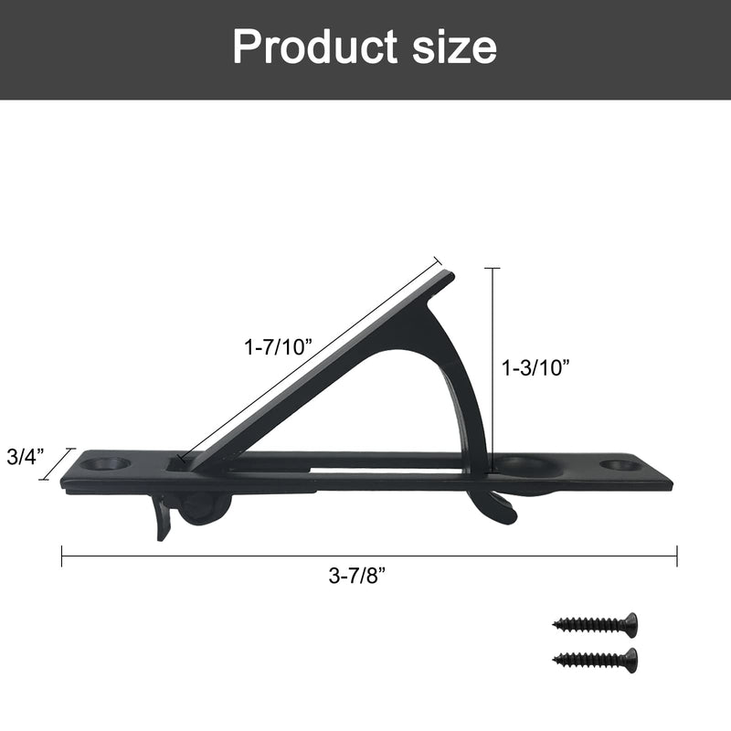 Pocket Door Edge Pull Black - Hidden Edge Handles Hardware for Easy Access, Stylish Pocket Door Pull, Ideal Pocket Door Hardware Solution 3 Pack