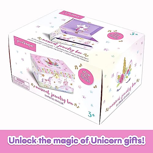 Jewelkeeper Girl's Musical Jewelry Box with Pullout Drawer - Woodland Owls Design Jewelry Storage Organizer for Kids - Twinkle Twinkle Little Star Tune - Jewelry Box for Girls Party Unicorn