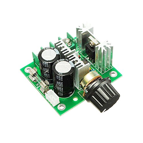 Hailege 2pcs 12V~40V 10A PWM DC Motor Speed Control Switch Controller Voltage Regulator Dimmer