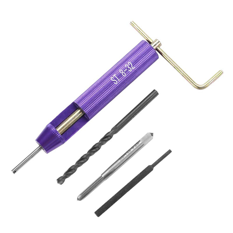 [Australia - AusPower] - Fafeicy 50pcs Thread Repair Insert, Stainless Steel Coiled Wire Helical Screw Thread Inserts Kit Imperial 8-32UNC x 1.5D Used for Parts That Requires Frequent Removing 