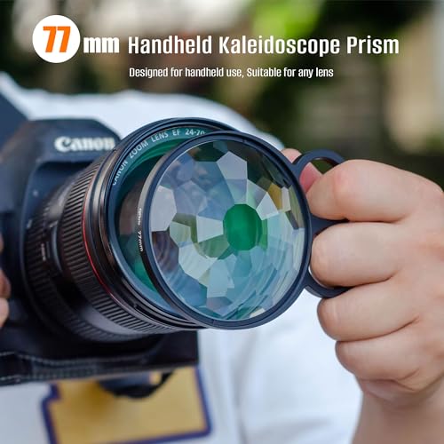 QFkris 77mm Kaleidoscope Fisheye Prime Camera Lens Bundle