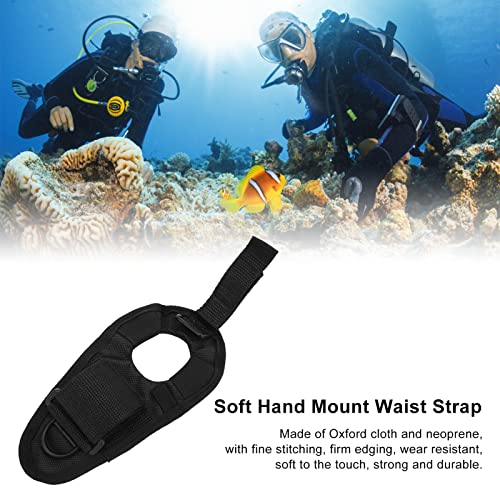 HERCHR Diving Flashlight Glove, Adjustable Flashlight Holder with Wrist Strap, Universal Torch Holder for 1-1.5 Inch Underwater Flashlights, Diving Accessories for Underwater Activities
