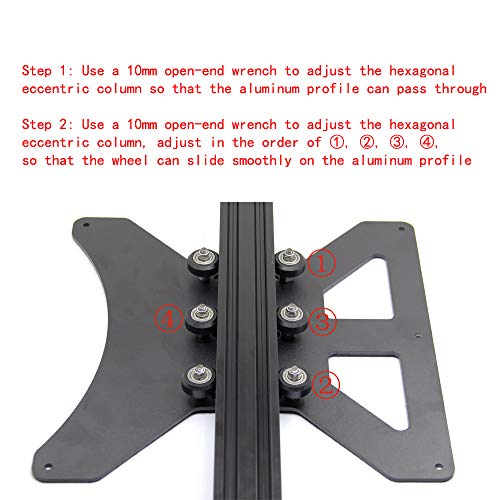 Modular Y Carriage Plate Upgrade for 2040V Aluminum Profile for CR-10 3D Printer (260mm) 260mm