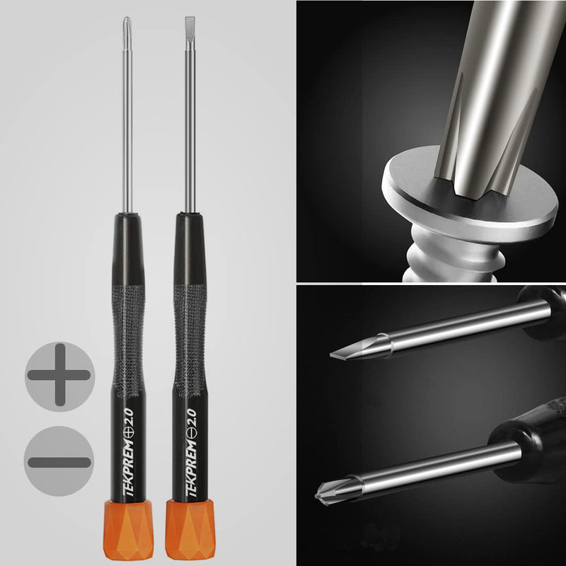 [Australia - AusPower] - TEKPREM Magnetic Eyeglass Repair Tool Kit, Eye Glasses Repairing Screwdriver Set with Eyeglass Screws,Silicone Nose Pads,Tweezer,Small Screwdriver for Eyeglasses,Sunglasses and Nose Pads Replacement 