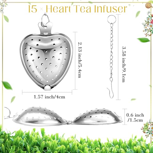 Qinyoung 15 Sets Christian Tea Party Favors for Women,Silver Silver