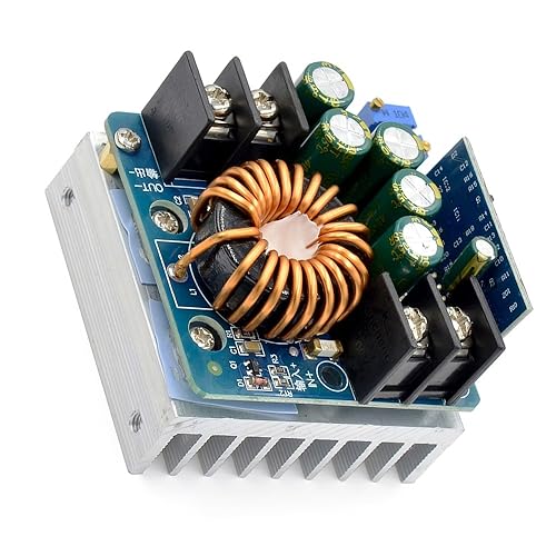 High Power Step Down Converter, 400W DC-DC 10.5V-60V to 0-45V Adjustable Supply Module, Buck Power Regulator Module