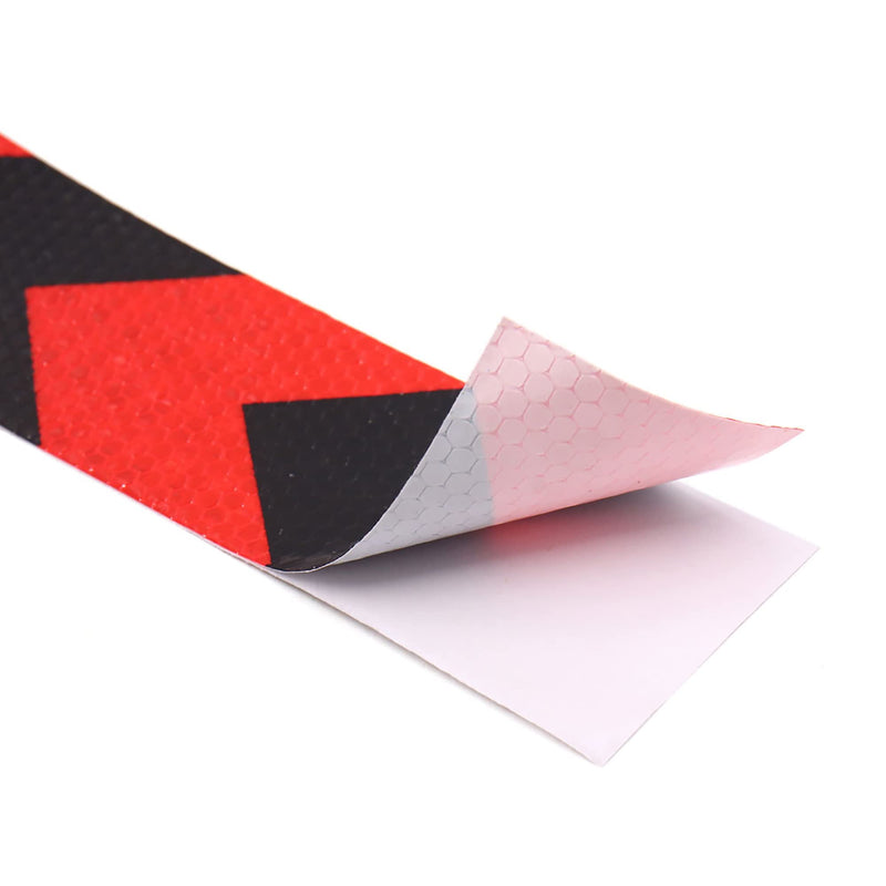 uxcell Red Black Arrows Printed Reflective Safety Warning Conspicuity Tape Sticker 25M