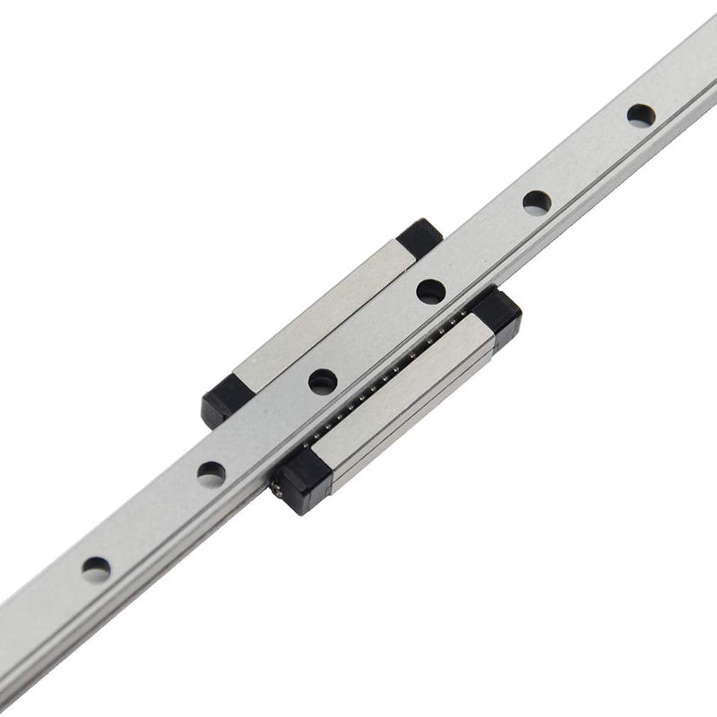 300mm MGN9 Linear Rail Guide with MGN9H Carriage Block for 3D Printer and CNC Machine 300mm Rail + MGN9H