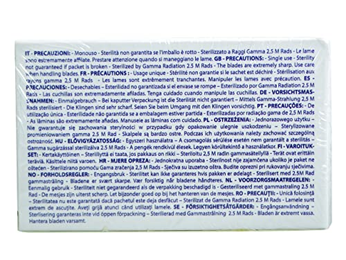 Gima - Gouge Blades Made of Carbon Steel N. 1, Sterile, for Manicure and Pedicure, 50 Blades Individually Packed