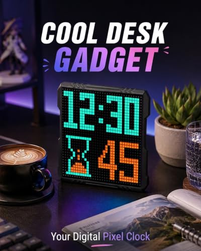 32x32 LED Pixel Art Display, USB Powered Gaming Desk Decor with App