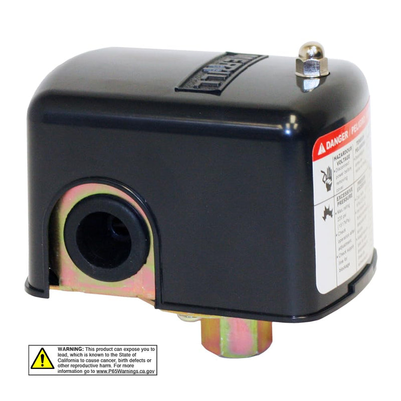 Merrill MPS2040 Water Well Pressure Control & Air-Pump Pressure Switch, 20-40 PSI Pressure Setting, NEMA 1, Adjustable Differential,1/4" Female NPT