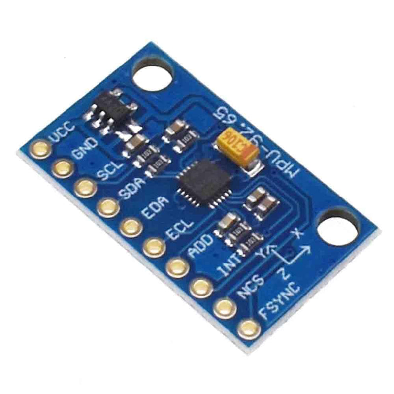 [Australia - AusPower] - 1Pc Blue IIC I2C SPI MPU6500 MPU-6500 6-Axis Gyroscope Accelerometer Sensor Module Replace MPU6050 with Pins GY-6500,Acceleration Sensors Industrial and Scientific 