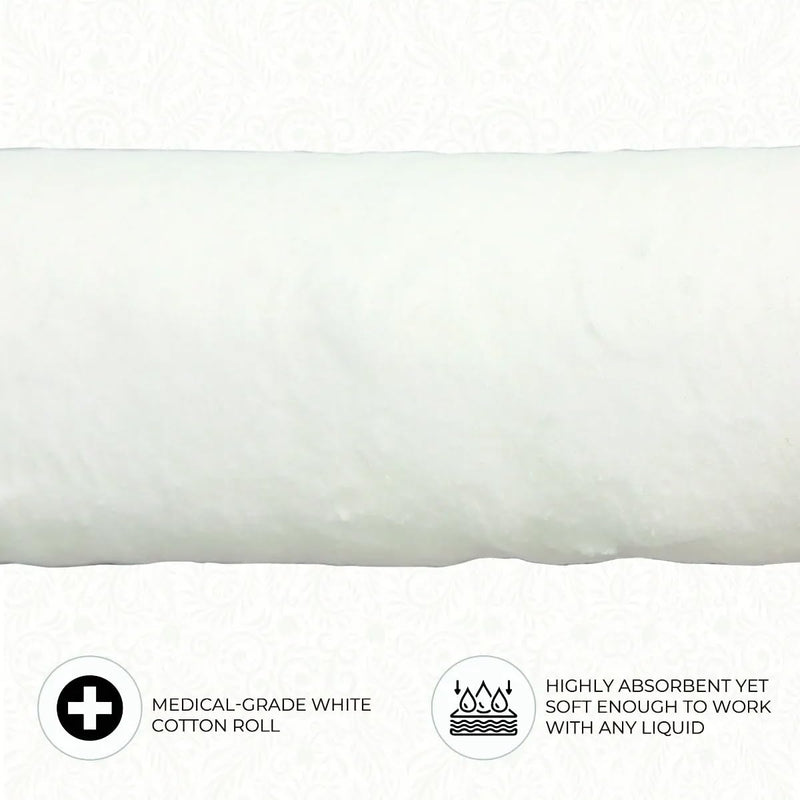 [Australia - AusPower] - ForPro Professional Collection Premium Cotton Roll for Cosmetic Application and Product Removal, White, 12” Wide, 1 Lb. 