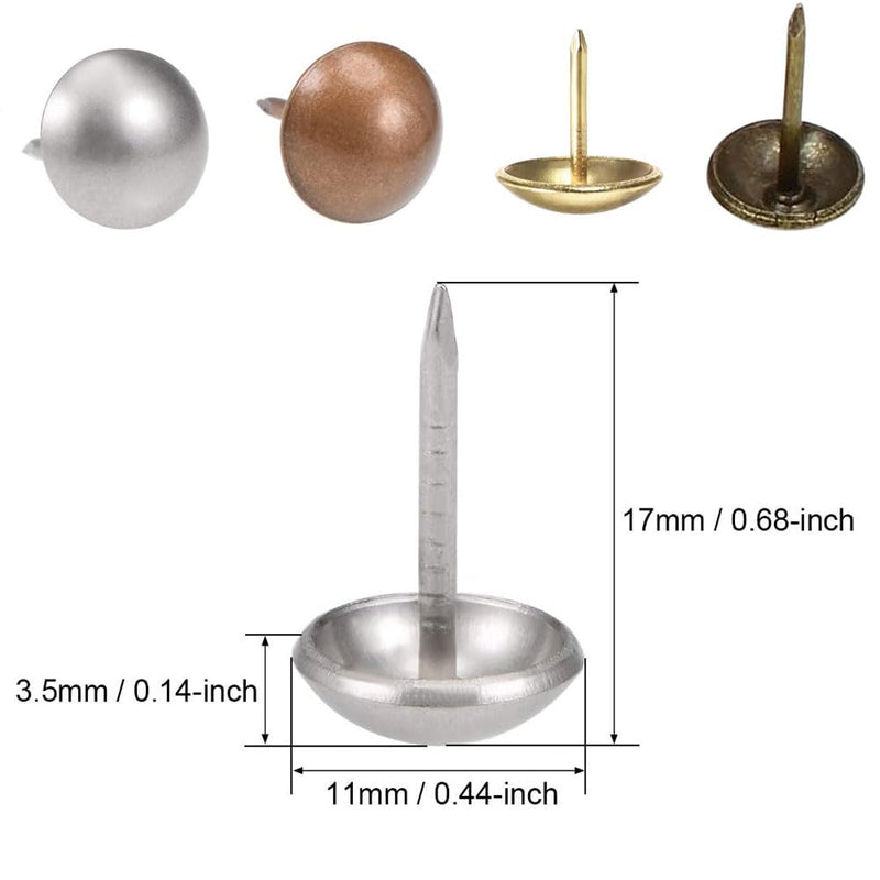 [Australia - AusPower] - Upholstery Tacks,100pack,Nailhead Decorative Trim, Furniture Tacks for Sofa, Chair, Bed and Other Furniture (Gold) Gold 