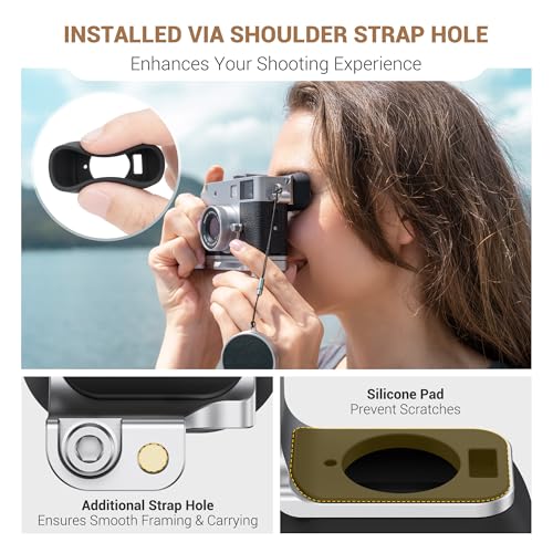Extended Xhalf Eyecup Eyepiece Viewfinder for Fujifilm X Half Eye Cup Black for Fujifilm X Half