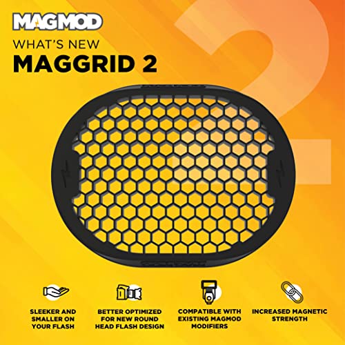 MagMod MagGrid 2 Light Modifier, Photography Lighting Flash Modifier