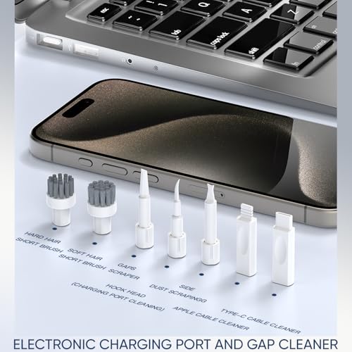 Electronic Cleaning Kit with Screen Spray Wiper and Keyboard Brush