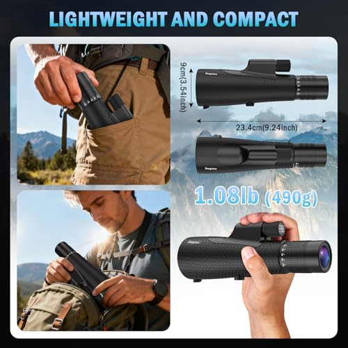 15-45x55 High Power Zoom Monocular Telescope for Adults Bird Watching 15-45x55