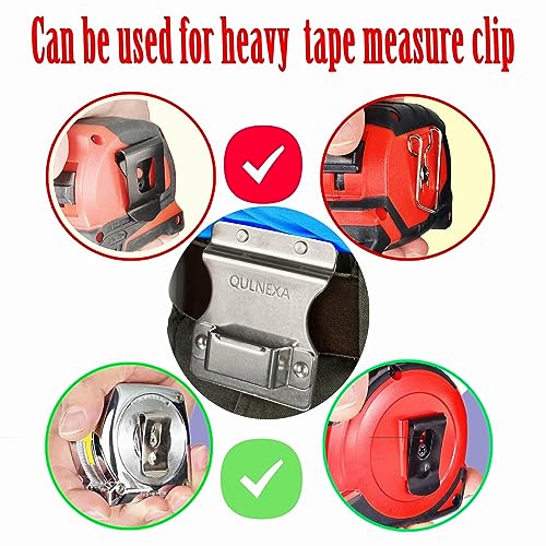 Clip On Tool Belt Drill Holder, Holster Tool Belt Clip for Tape Measure Holder Clip Holster Cordless Drill, Impact, Nailer, Any Tools with Hanger Clips