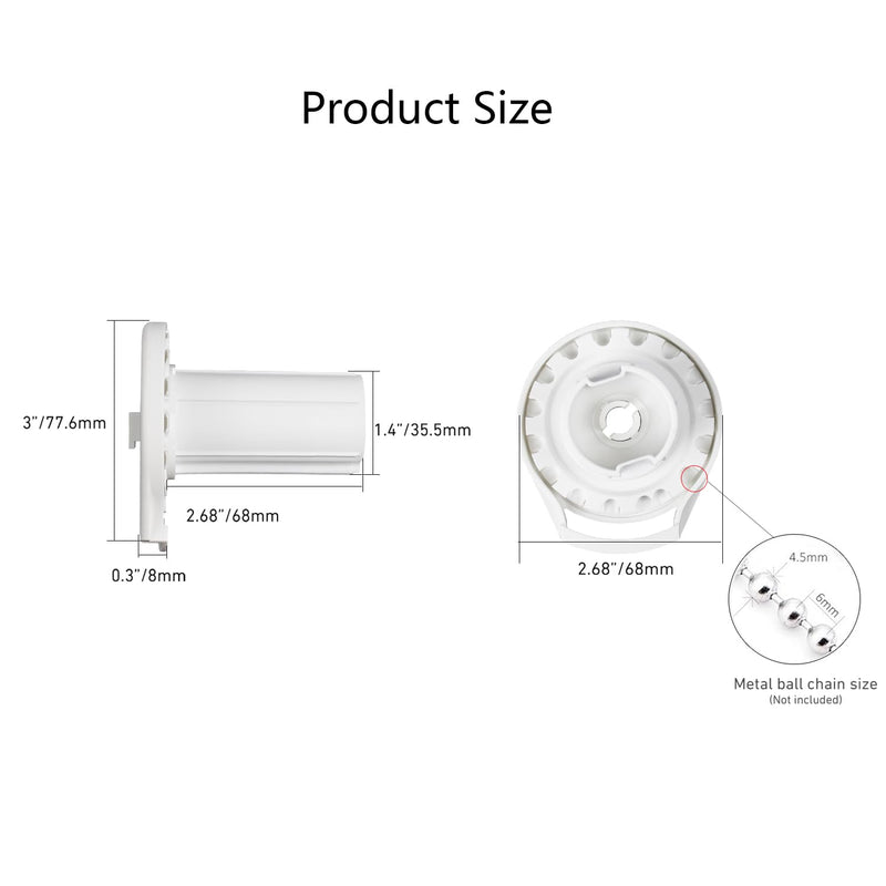 [Australia - AusPower] - Skyline Series SL20 Roller Shade Clutch for Shades Over 15 LBs. (White) 
