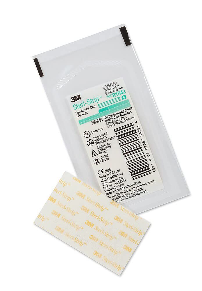 [Australia - AusPower] - 3M™ Steri-Strip™ Reinforced Adhesive Skin Closures, R1542, 1/4 in x 1-1/2 in, 50 Bag/Carton, 4 Carton/Case 