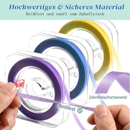 Tooth Sandpaper, 3 Volumes Dental Polishing Strips, Interdental Cleaning and Polishing, Fine to Coarse for Home and Clinic (4mm x 6m) | Three grit levels, gentle application, professional quality, efficient cleaning