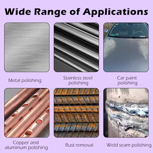 Pack of 6 CSD Discs 125 mm for Angle Grinders, Reinforced Sanding Discs, Rust Remover for Flex, Paint and Coatings, No Damage to the Surface, for Metal, Stone, Wood, Plastic 125mm