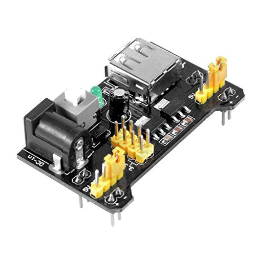 Hailege 5pcs 3.3V 5V Power Supply Module for Prototype Breadboard DC 6.5-12V or USB Power Supply Module