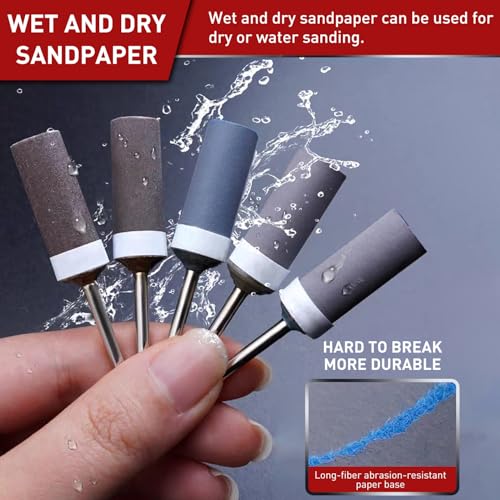Sanding Drum Sanding Sticks Fit Dremel Rotary Tool,15PCS 1500 Grit