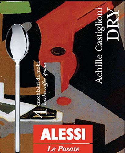 Alessi Dry Mocha Coffee Spoon, Set of 4, Silver 3.00 x 12.50 x 10.00 cm