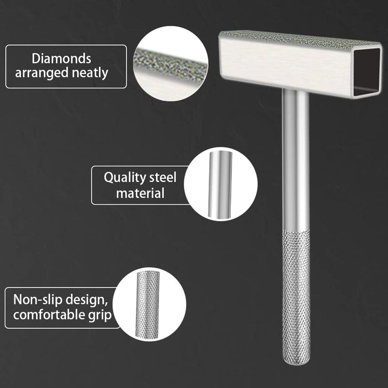 [Australia - AusPower] - YDHfdc Pack of 3 Grinding Disc Straightener Diamond Sanding Discs Dresser Stone Dresser Tool for Grinding Deburring Discs, Silver 