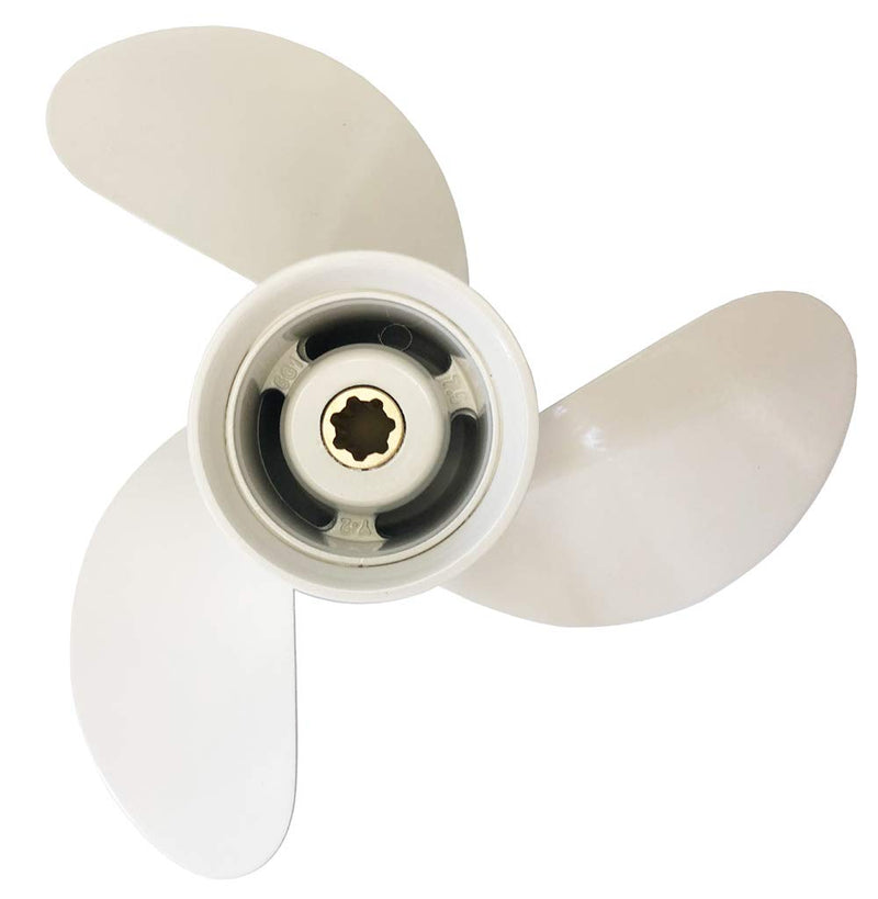 Yamaha Propeller for Boat 6hp 8hp F6 F8 / Boat Outboard Propeller 8 1/2x8 1/2-N for Yamaha 2/4-stroke Engine 7 Spline Tooth 6G1-45941-00-EL