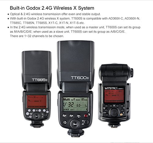 Godox TT600S GN60 Camera Flash for Sony A7R A7IV A6000 A6300 RX100