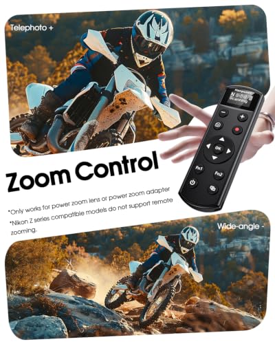 for Nikon Camera Remote Control, Hanpusen Rechargeable Wireless Shutter Release with OLED Screen for Nikon Z6 III/Zf/Z5II/Z50/Z50 II/ZR/Z fc/P1000/P1100/P950/A1000/Z6 II/Z30/Z5/Z7 II, Replace ML-L7