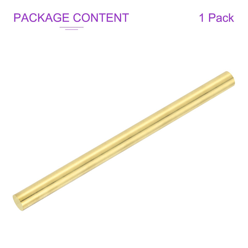 DMiotech 12" x 25/32" Brass Rods, Solid Round Brass Rod for DIY Craft Brass Rods Lathe Bar Stock for Modeling Hobby Rivet Making Handle Pin 12" x 25/32" 1
