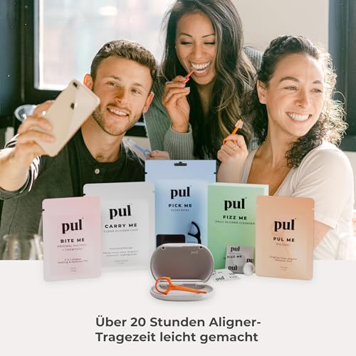 The Pultool PUL Clear Aligner & Retainer Case - Purple | Vented Compact Dental Storage Box for Invisalign and Retainer | BPA Free and Travel-Friendly Design