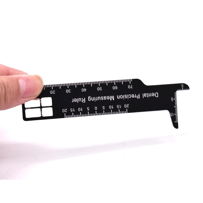 Angzhili 1 Piece Dental Precision Measuring Ruler,Span Measure,Dental Measuring Scale Tools