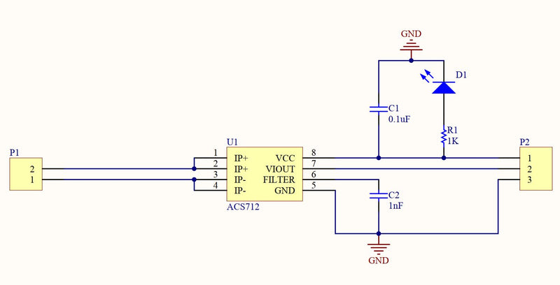 [Australia - AusPower] - ACS712 20A Range Power Sensor Module Chip ACS712ELC-20A Current Sensor Module Hall Sensor Measurement Module with Power Indicator for Arduino (Pack of 3PCS) 