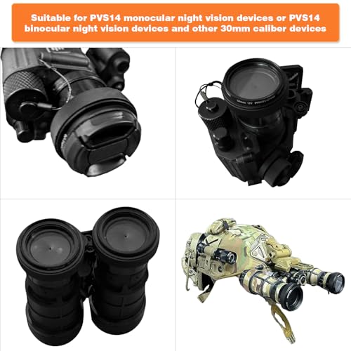PVS 14Adjustable Iris Aperture Diaphragm Filter Pack, M30 to M37 Adapter Ring 1.5-26mm Optical Lens Module, Adjustable Iris Filter Cover Set Compatible with PVS-14 Night Vision Device