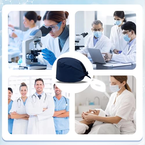 Surgical Hood Fabric Surgical Doctor Costume Accessories, Suitable for Medical Work | Pharmacists, Dentists, Veterinarians, Medical Personnel, Unisex Blue