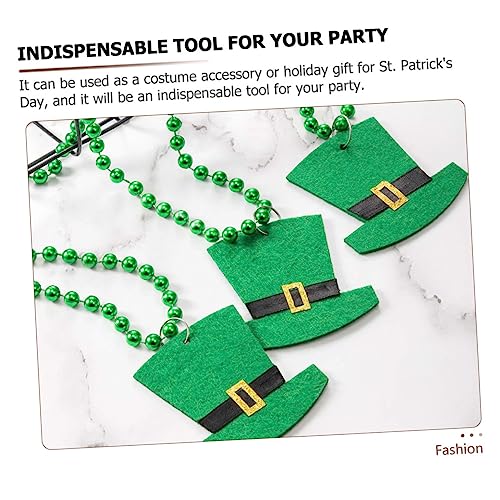 TOYANDONA 14pcs St Patrick's Day Necklace Clover Necklace Creative Neck Pendants Costume Accessories for St Paddys Day Decorations