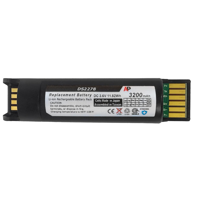 [Australia - AusPower] - Replacement Battery for Zebra DS22 and DS2278 Series Barcode Scanners. Li-ion, 3200 mAh, Cells Made in Japan. 