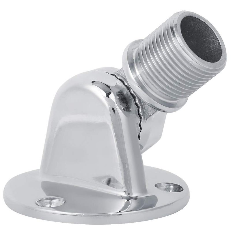 [Australia - AusPower] - Marine VHF Mount VHF Antenna Mount Stainless Steel 316 Boat Antenna Base Mount High Hardness 316 Stainless Steel with Threaded Head 25mm 