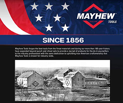 Mayhew Tools 21248 metric pin punch, 10 mm x 7-1/8 inch, black oxide finish